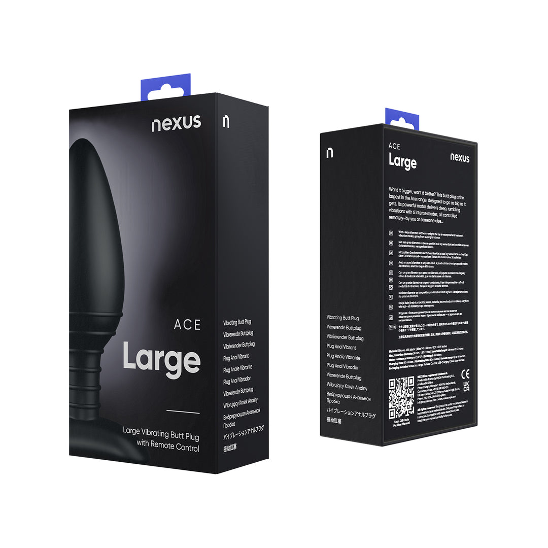 Nexus - Ace Large - Vibrating Butt Plug with Remote Control